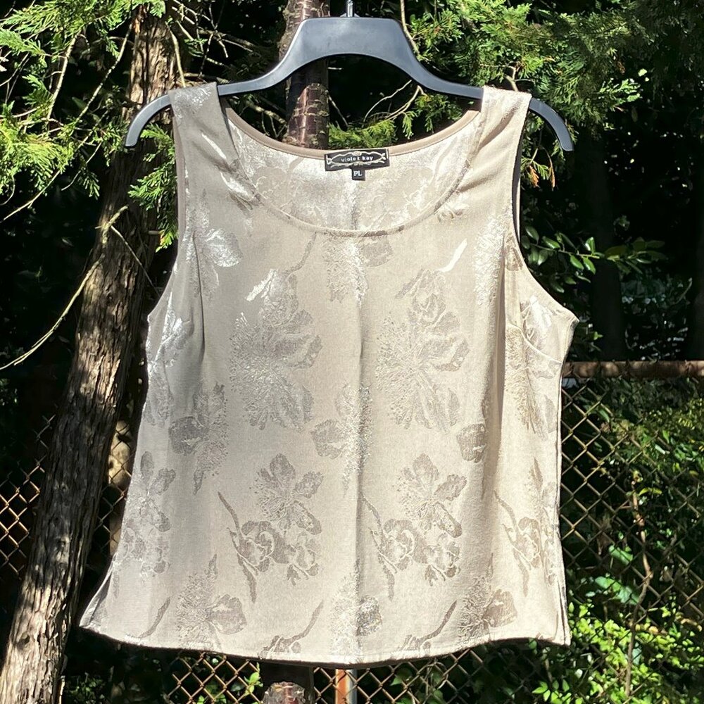 Dressy Tank Top - Shell - Sleeveless Blouse - PL